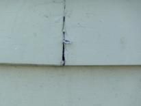 HCS walls split in weatherboard joint