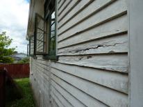rotted timber weatherboards