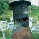 corroded flue pipe