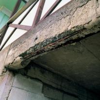 serious corrosion of reinforcing concrete cracking